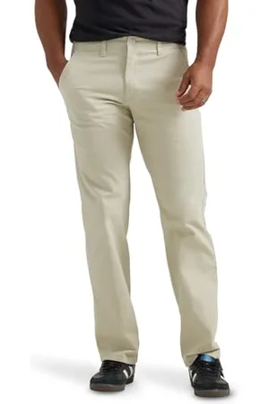 Lee Herren Extreme Motion Flat Front Regular Straight Pant Hose mit gerader Passform, , 32W / 32L