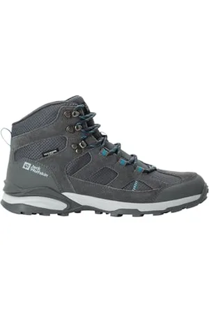 Jack Wolfskin Damen Trail Hiker Texapore MID W Wanderschuh, Tarmac Grey/Light Blue, 36 EU