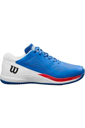 Wilson Herren Rush PRO ACE Clay Tennisschuh, Deja Vu Blue/White/Infrared, 41 1/3 EU