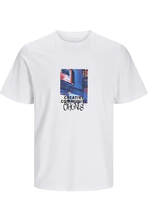 JACK & JONES JACK&JONES Herren JORBUSHWICK Blur Tee SS Crew Neck T-Shirt, , L
