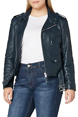 Schott NYC Damen Lederjacke LCW8600, Gr. 38 (Herstellergröße: M)