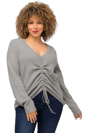Ulla Popken Damen Kordel Pullover, , 42-44
