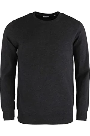 Seidensticker Herren Pullover - Regular Fit - Pullover - Rundhals - Langarm - 100% Baumwolle, , S