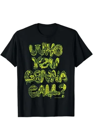 Ghostbusters Who You Gonna Call Slime Text Graphic T-Shirt T-Shirt