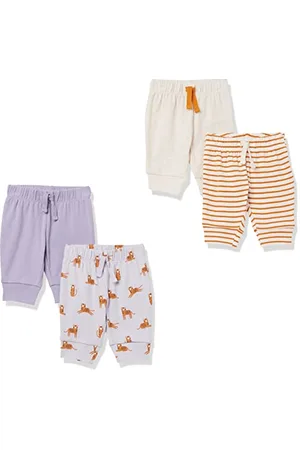 Amazon Baby Mädchen Baumwollhosen Zum Schlüpfen, 4er-Pack, , 3-6 Monate