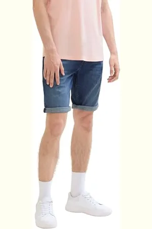 TOM TAILOR Herren Regular Fit Lightweight Jeans Shorts, , S