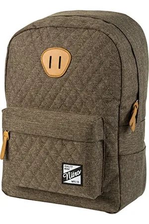Nitro Urban Classic, Old School Daypack mit gepolstertem Laptopfach, urbaner Streetpack, Alltagsrucksack, Schulrucksack, Schoolbag, Burnt Olive, 20 L