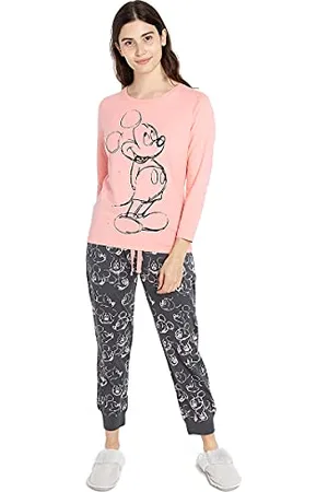 Disney Damen Mickey Hand Drawn Pyjamaset, , S EU