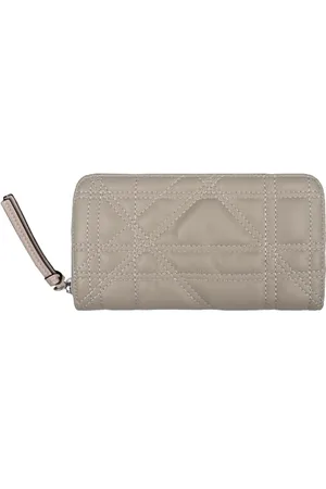TOM TAILOR Juana Damen Geldbörse Portemonnaie Reißverschluss Groß Beige