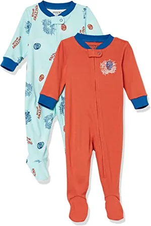 Amazon Disney | Marvel Baby Jungen Eng anliegende Baumwoll-Schlafanzüge, 2er-Pack, , 0-3 Monate