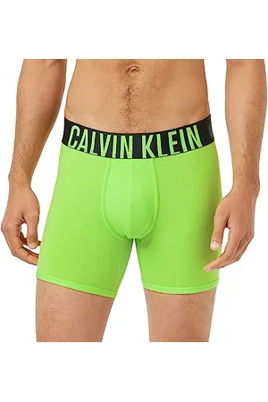 Calvin Klein Herren 2er Pack Boxer Briefs Baumwolle mit Stretch, Schwarz (Tropic Lime/Galaxy Grey), S