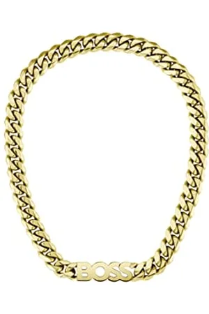 HUGO BOSS Jewelry Gliederhalskette für Herren Kollektion KASSY aus Gelbgold mit einem Charm - 1580442