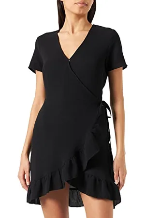 Noisy May Damen Nmclara Bianca S/S Wrap Dress Noos Kleid, , S EU