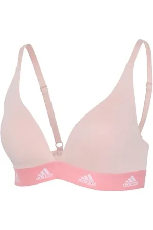 adidas Damen Padded Bralette Active Comfort Cotton Sport-BH, Sand, 38D