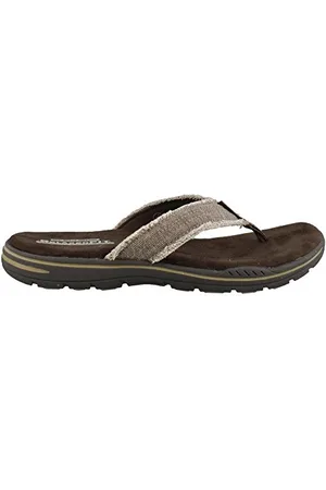 Skechers Evented Arven Herren Flip-Flop 12 UK/ 47.5 EU Schokolade