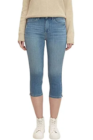 TOM TAILOR Damen Kati Capri Jeans 1030446, , 26