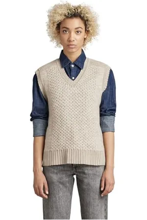 G-Star RAW Damen Structure Loose Knitted Pullunder, , XL