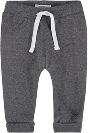 Noppies Unisex Baby U Pants Jersey Loose Melissa Hose, Dark Grey Melange, 50 EU