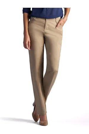 Lee Damen Relaxed Fit All Day Straight Leg Pant Flax 8, , 40