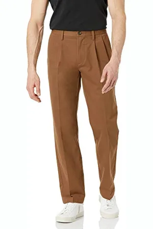 Amazon Herren Knitterfreie Chinohose mit klassischer Passform und Bügelfalte (erhältlich in Big & Tall), , 30W / 32L