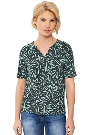 CECIL Damen B319376 Kurzarmshirt Bedruckt, , XS