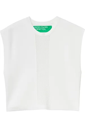 Benetton Damen Masche G/C M/M 1290D105b Pullunder, , L