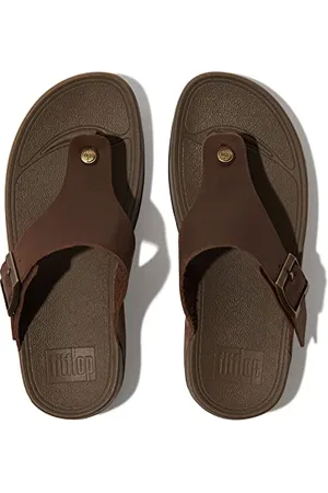 FitFlop Herren Trakk Ii Mens Buckle Leather Toe-Post Sandals Flipflop, , 42 EU