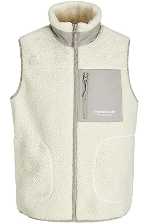 JACK & JONES Male Teddyfell Weste Teddyfell Weste