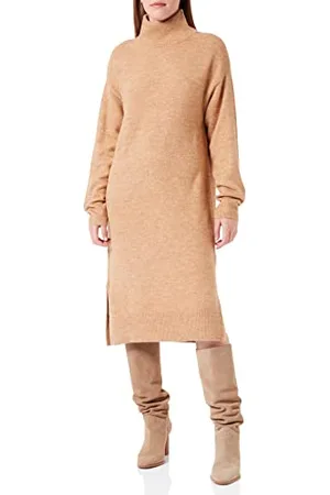 TOM TAILOR Damen Strickkleid mit Rollkragen 1034562, , XXL