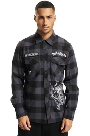 Brandit Herren Motörhead Check Shirt Long Sleeve Hemd, , XL EU