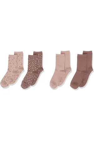 NAME IT Mädchen NKFWAK Wool 4 Pack XXIII Socken, Antler, 31/33