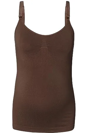 Noppies Maternity Damen Evi Seamless Sensil Nursing top Trägershirt/Cami Shirt, Coffee Bean-P664, M-L