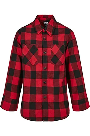 Urban classics Jungen Boys Checked Flanell Shirt Hemd, , 158-164