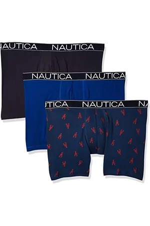 Nautica Herren 3-Pack Classic Cotton Stretch Boxer Briefs Retroshorts, , X-Large (3er Pack)