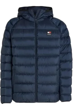 Tommy Hilfiger Herren Daunenjacke Hooded Light Down Jacket Winter, (Dark Night Navy), XL