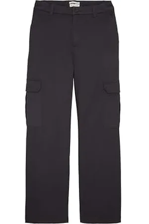 TOM TAILOR Mädchen Kinder Wide Leg Cargo Hose , coal grey, 128