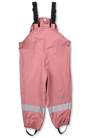 Sterntaler Regenhose ungefüttert uni - Kinder Regenhose wasserdicht - Mädchen Matsch- und Buddelhose mit verschweißten Nähten und elastischen Hosenträgern - Regenbekleidung - , Größe 98