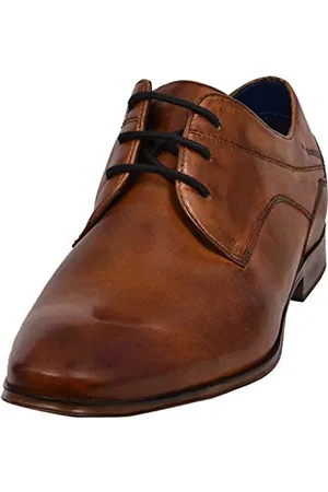 Bugatti Herren Business Halbschuh aus Hochwertigem Leder, Derby mit Eleganter Liniengestaltung, , 42 EU