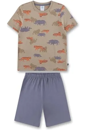 Sanetta Jungen-Schlafanzug kurz | Hochwertiger und bequemer Schlafanzug aus Bio-Baumwolle für Jungen. Pyjamaset für Jungen 104