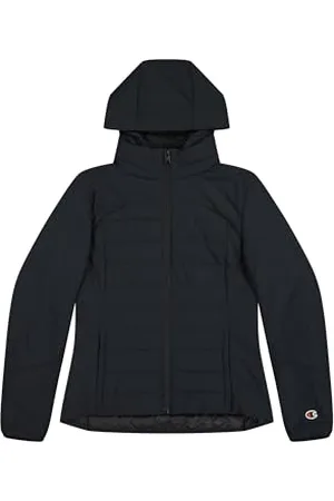 Champion Damen Legacy Outdoor W (117571) -Polyfield Wr Polyester Woven 86gr Hooded Wattierte Jacke, , S