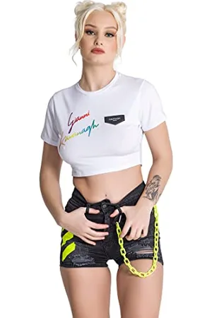 Gianni Kavanagh Damen White Copacabana Tee T-Shirt, , Small