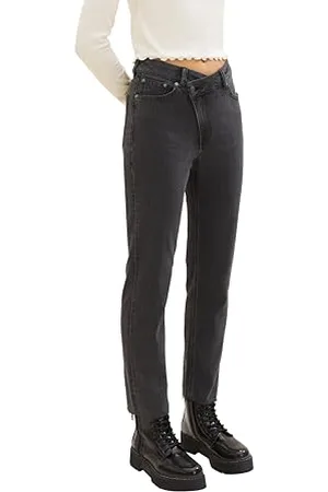 TOM TAILOR Damen 1038302 Lotte Slim Fit Jeans, 10240-black Denim, 27