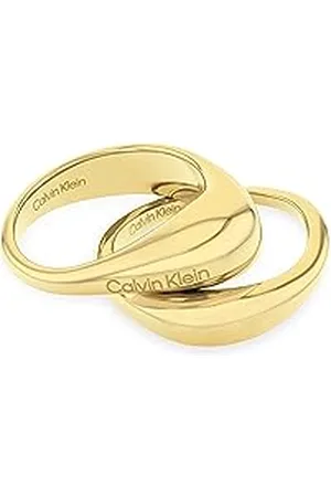 Calvin Klein Ring für Damen Kollektion ELONGATED DROPS Gelbgoldfarbenes