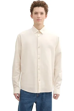 TOM TAILOR Herren Relaxed Fit Hemd aus Baumwolle, , XL