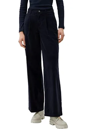 QS by s.Oliver Damen Hosen lang, Blau, 42 EU