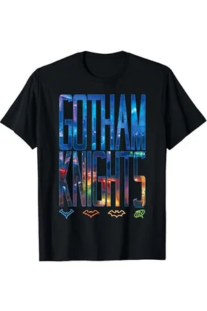 Batman Gotham Knights Knight Neon Logos T-Shirt