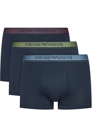 Emporio Armani Herren CORE Logoband 3-Pack Trunk Badehosen, , S