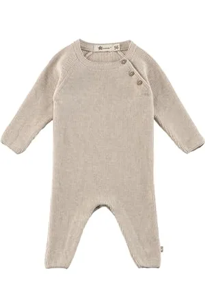 Sterntaler Overall - Unisex Einteiler aus Baumwollgarn - Baby Overall mit verdeckter Knopfleiste im Schritt - Strickoverall - bequemer Baby Jumpsuit ab Geburt - Strampler - , Größe 74