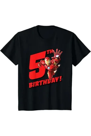 Marvel Kinder Iron Man 5th Birthday T-Shirt