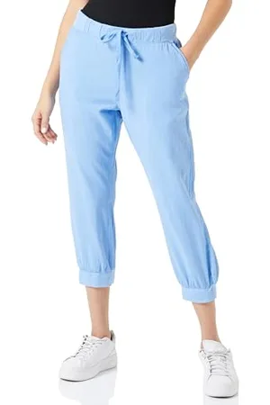 Kaffe Caprihose Naya Caprihose Damen Sommer Casual 3/4 Sommerhose High Waist Capri Hose Mit Kordelzug 40
